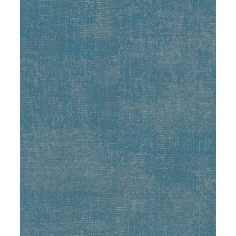 Atmosphere Metallic Linen Effect 33' L x 21" W Wallpaper Roll, Turquoise