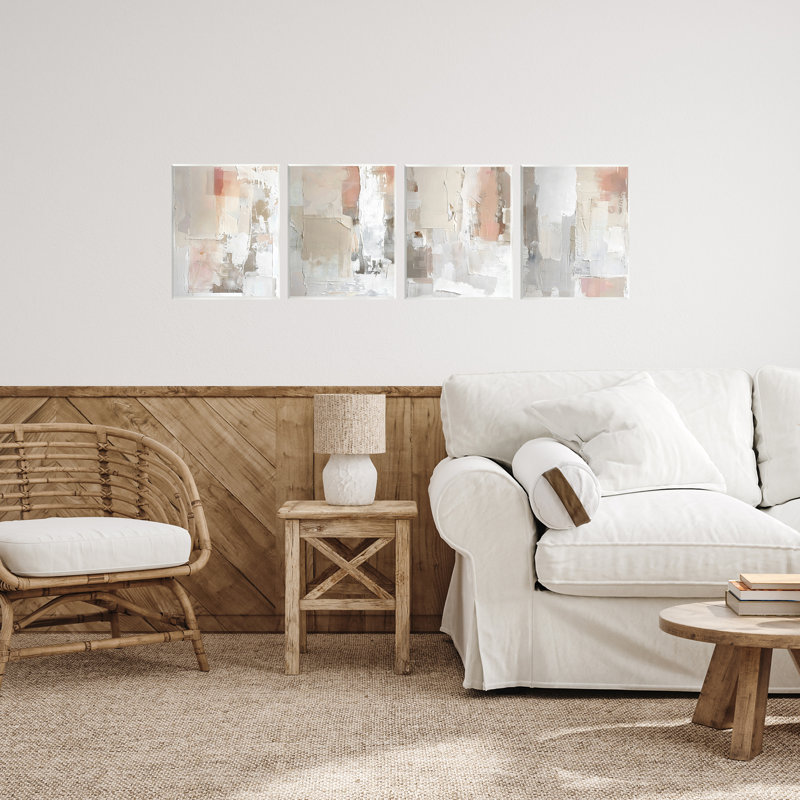 «Layered Blush Abstracts», plaque murale par Riley B