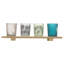 4 Piece Wood Tabletop Tealight Holder Set