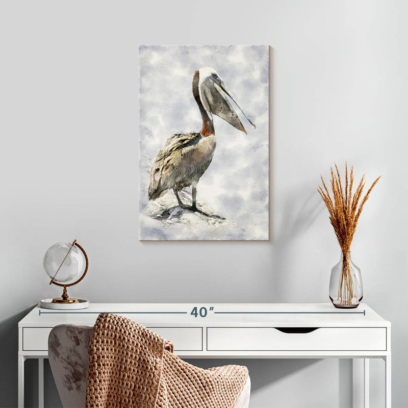 Brampt Brown Pelican, 24" H x 16" W