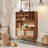 Simple Rattan Woven Tea Set Display Cabinet