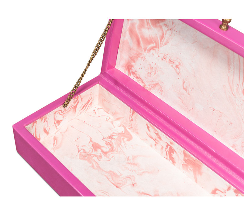 Gatsburg Handmade Decorative Box, Pink