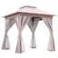 Gazebo pliant en acier de 2,4 m de large x 2,4 m de profondeur