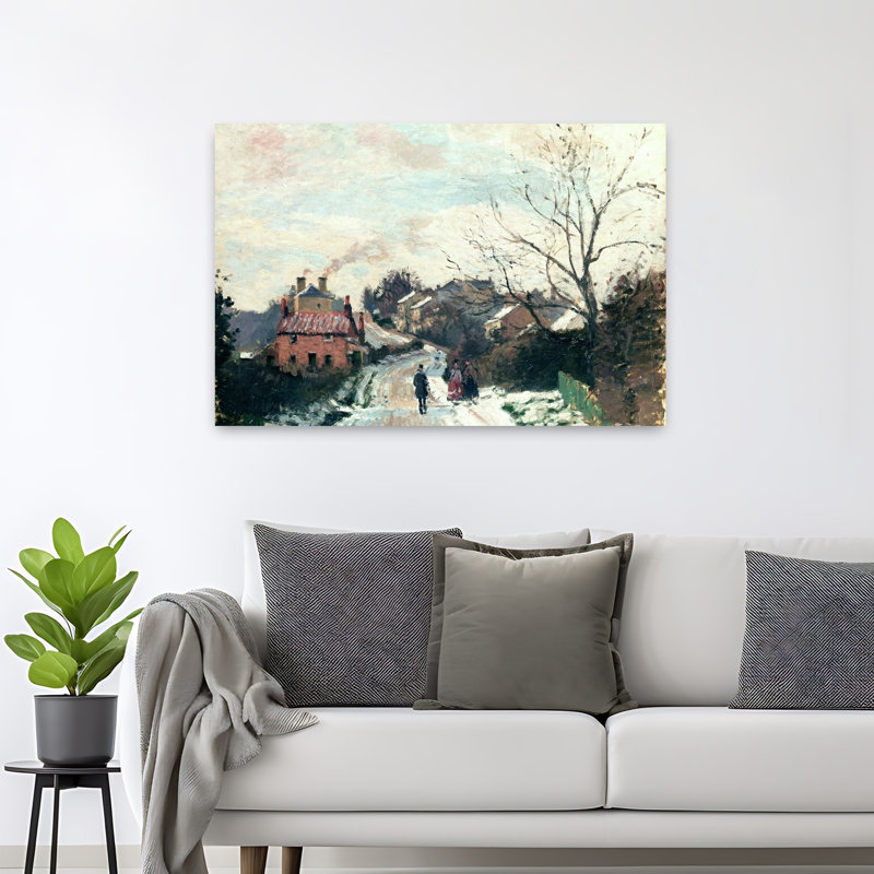 Fox Hill, Upper Norwood, 1870 - Estampe d'art mural représentant un paysage architectural abstrait et impressionniste contemporain.