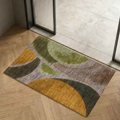 Premium Machine Washable Villers AMF2537 Abstract Rug