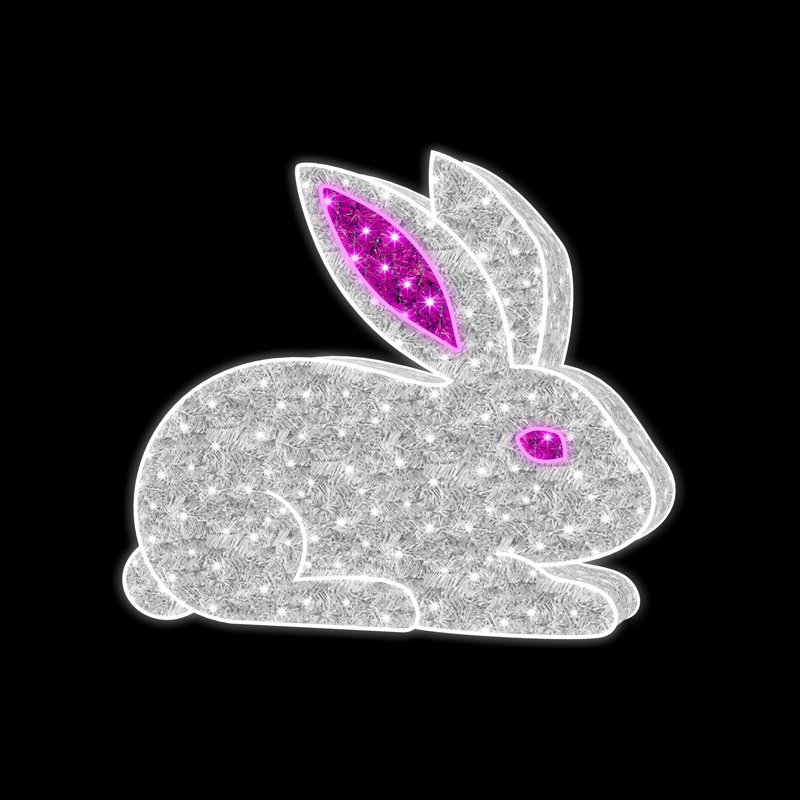 47" Easter Outdoor Laying Rabbit Lawn Decorations