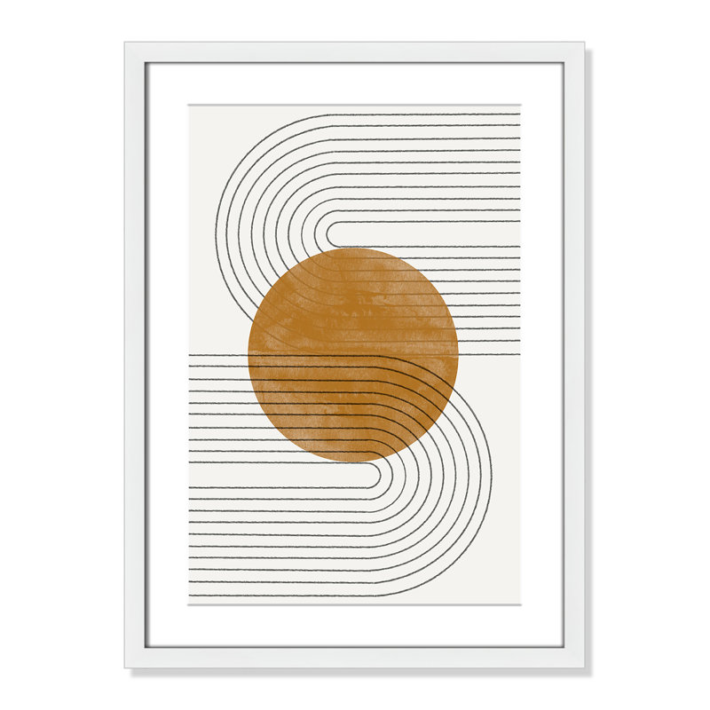 Échos courbés par Miuus Studio, Blanc satiné, L 17 po x H 23 po, Imprimé mat