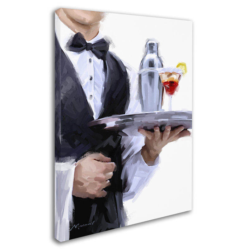 «Armoire cocktail» par Armand, reproduction sur toile, H 19 po x l 14 po x P 2 po