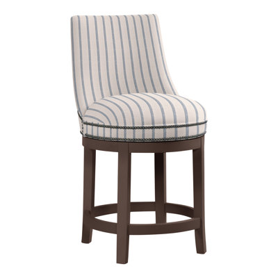 Vesper Upholstered Stool with Solid Wood Frame