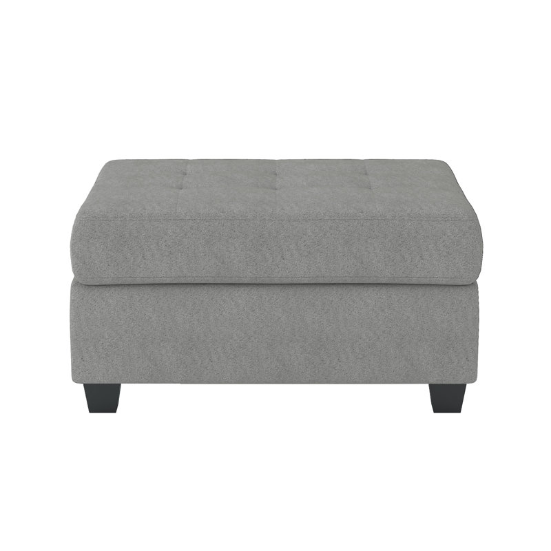Repose-pieds capitonné en microfibre de rangement Modern Living Furniture