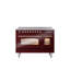 Cuisinière à induction 48 pouces avec 6 éléments à induction ILVE Nostalgie II Series (porte en verre)-805947489