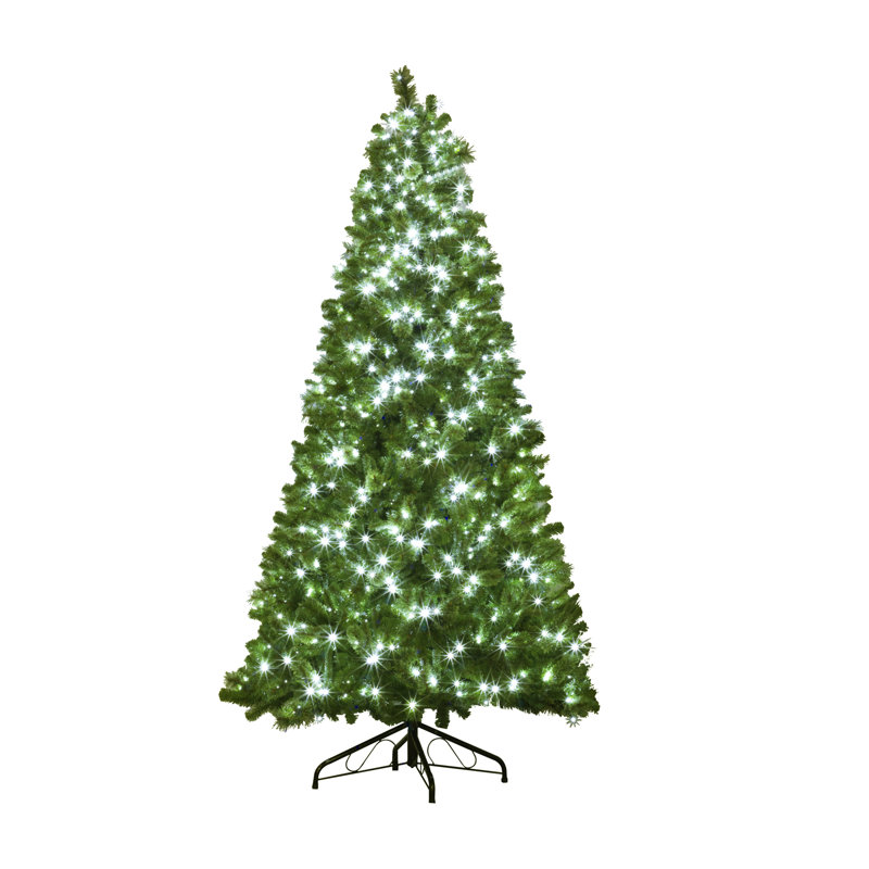 Arbre de Noël artificiel vert pré-éclairé, H 12 pi