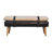 Solid Wood Bench with Nailhead Trim