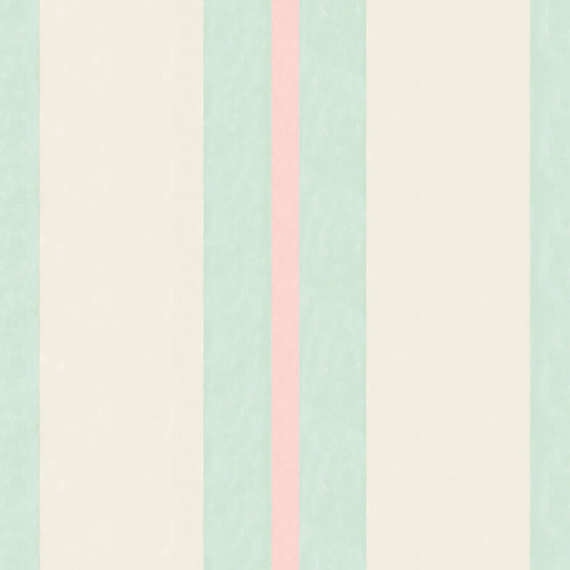 Miami Stripe - Papier peint, Bleu sarcelle South Beach, Papier de qualité supérieure, Non-Pasted