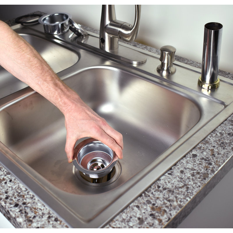 Basket Strainer, Polished Chrome