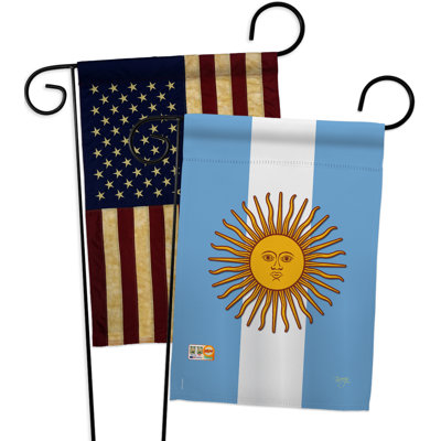 Ensemble de drapeaux décoratifs en polyester 2 faces 19 x 13 po à 2 faces argentina impressions