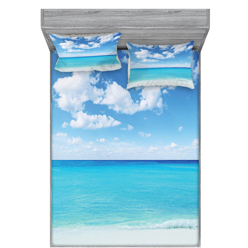 Microfiber Sheet Set, Queen Sheet Set with Fitted Sheet