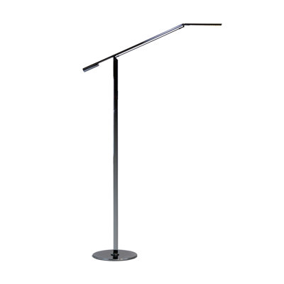 Equo 56.75'' Chrome LED Task Floor Lamp