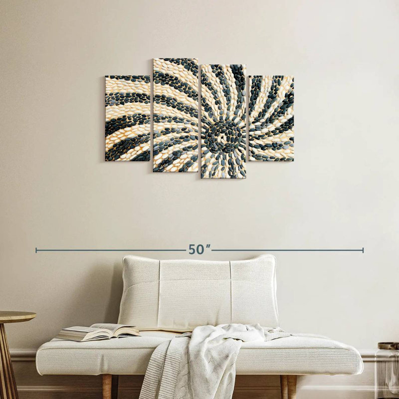 Mosaïque de galets Avery Sun, H 22 po x l 36 po