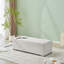 Repose-pieds simple blanc, meubles pratiques pour le salon et la chambre à coucher