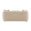 Canapé en chenille beige Keith avec 3 coussins décoratifs assortis-395991365