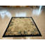 Small Scatter Size Antique Wool Square 1900s Chinese - Peking Knotted Ivory Rug