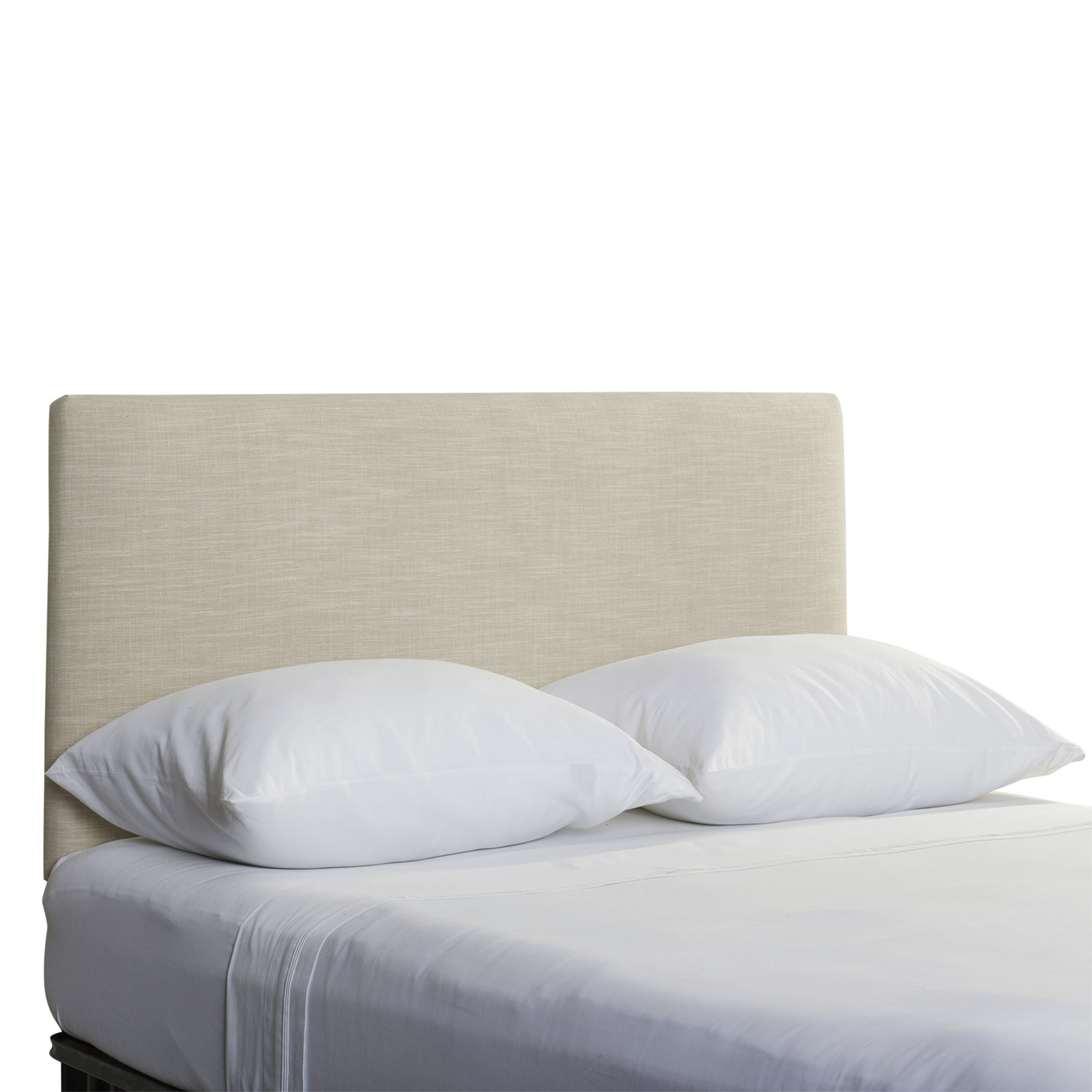Eisley Upholstered Headboard, King, Classic Talc Linen