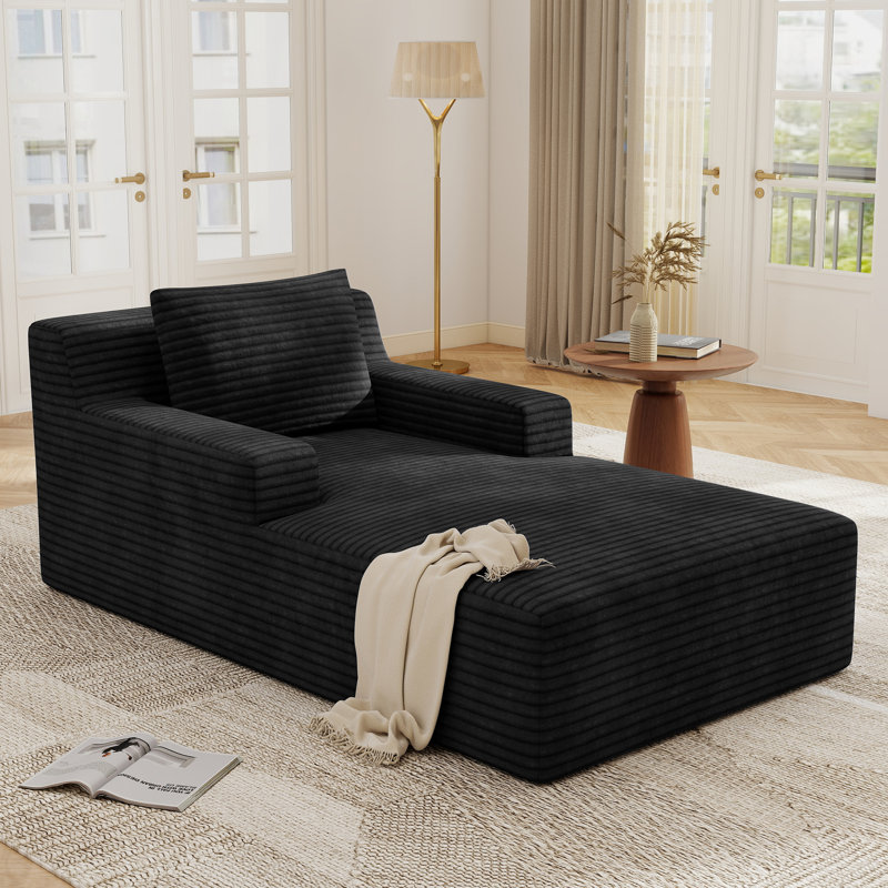 Corduroy Armchair, Deep Seat Lounge Chair with Wide Armrests, 150kg Capacity, Ergonomic Design, Breathable Pet-Friendly Fabric, Multiple Colours, Modern Accent Chair for Living Room, Bedroom, Home Office