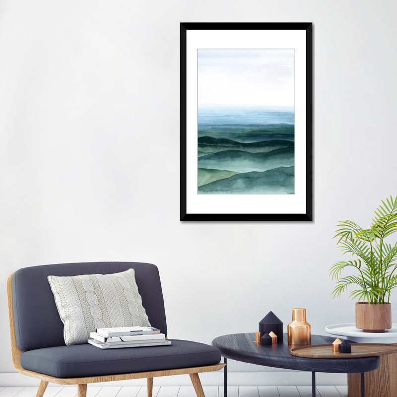 « plan view i », impression sur toile, Papier beaux-arts encadré noir, H 24 po x l 16 po x P 1 po, Blanc