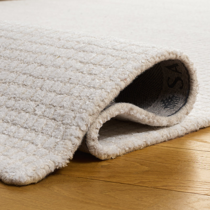 Abstract Hand Tufted Performance Solid Color Indoor Rug, Rectangle 8' x 10'