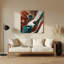 Abstrait fluide, art mural en métal noir 86-1740151462