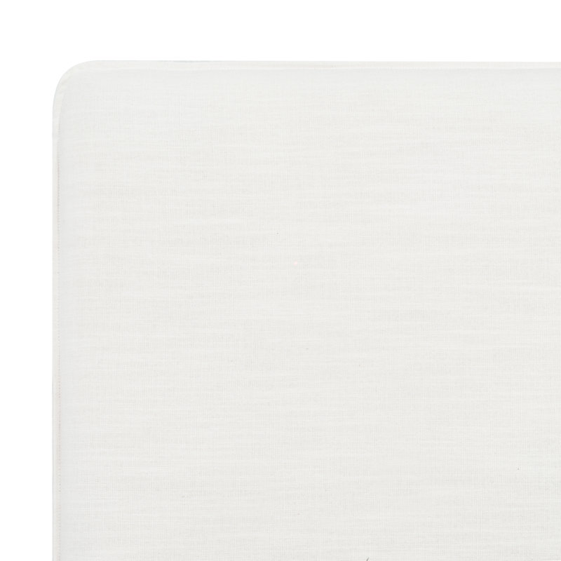 Callahan Upholstered Bed, Queen, White Linen