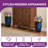 23.5" Tall Plastic  Planters for Outdoor Plants Modern Large Flower Pots Faux Ceramic Glaze-1695406490