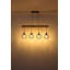 Iowa 4 - Light Black Cluster Pendant