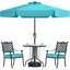 Carmilla 230 cm W X 5 cm D Tilt Market Parasol with Crank Lift-1471053923-1471053949