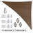Royal Shade 20' x 20' x 28.3' Triangle Shade Sail with Hardware Kit-83865558-90796113