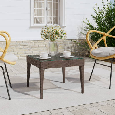 Laureana Square Outdoor Side Table , 50cm cm W 50cm cm D