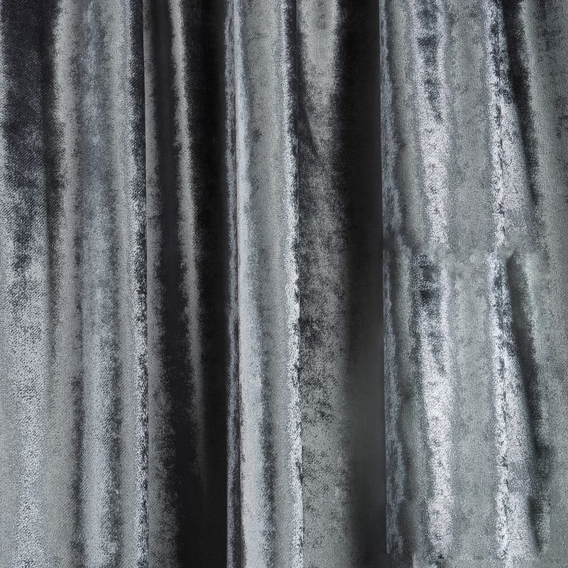 Room Darkening Single Curtain Panel, 245cm Width x 350cm Drop, Anthracite