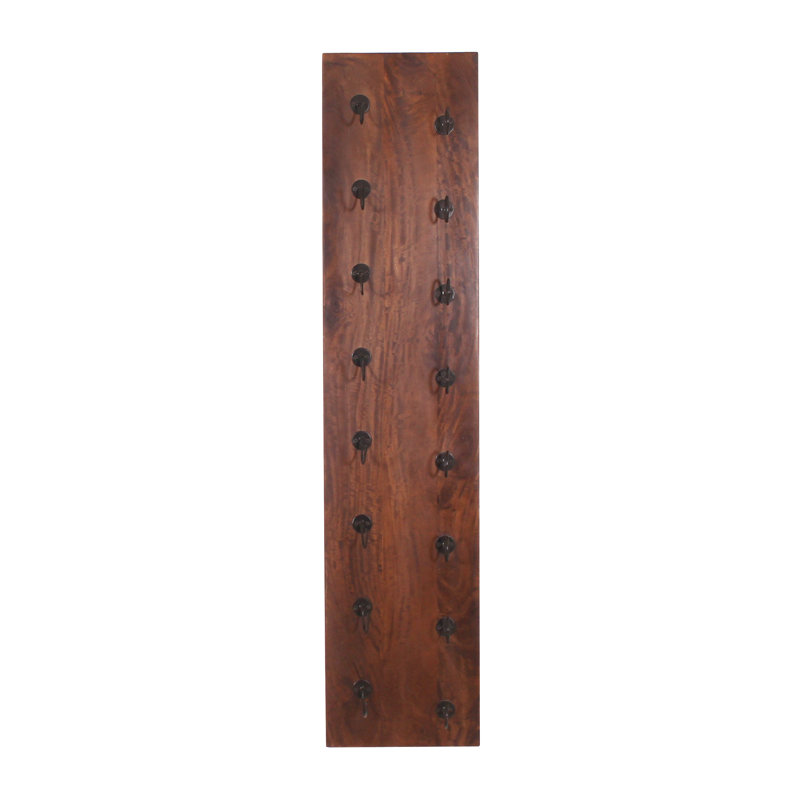 Rivero 8 Bottle Solid Wood Wall Mounted Wine Bottle Rack in