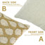 Housse de coussin Art Fab Fabine - Imprimés floraux sur lin doux, Vashundra-109623972-109623985-109623987