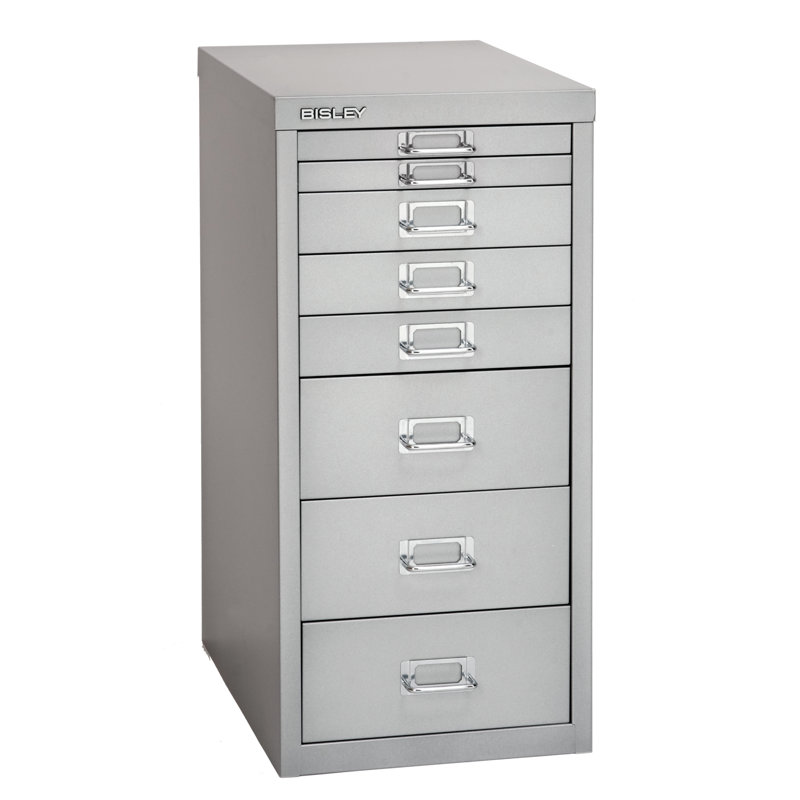 29er 27.9cm Wide 8 -Drawer File Cabinet, Silver