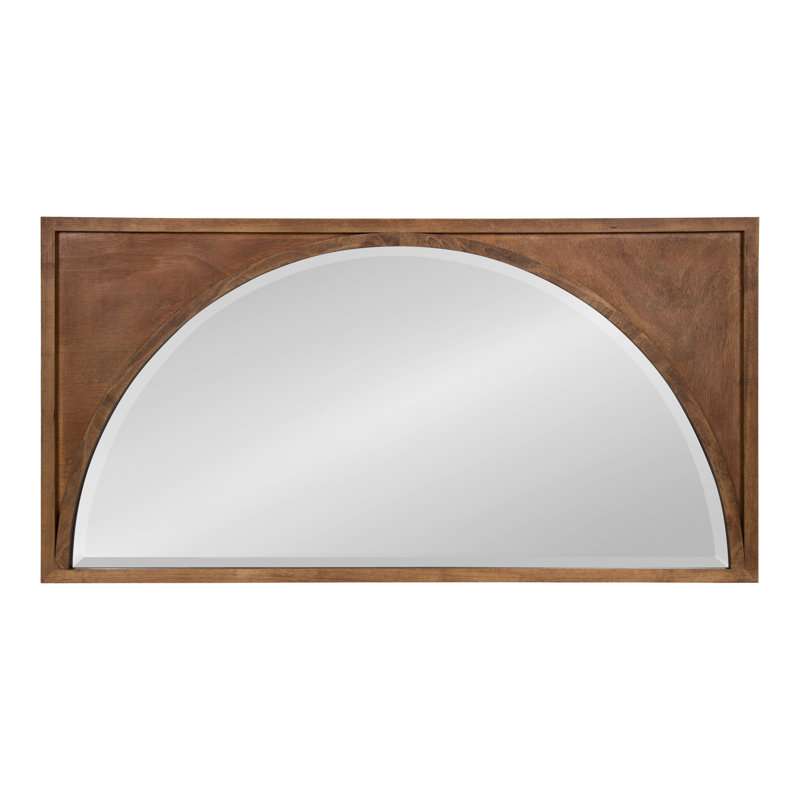 Miroir biseauté moderne et contemporain Abie, Brun