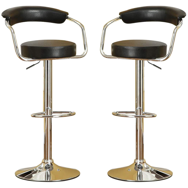 Tabouret de bar pivotant polyvalent et réglable avec coussin moelleux et pieds stables