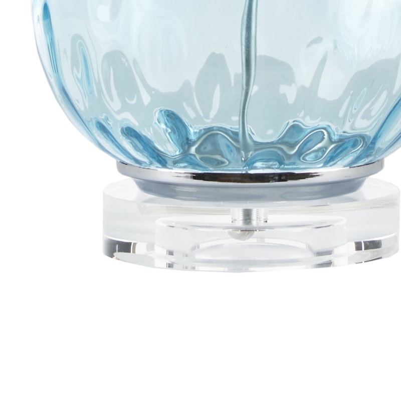 Arlean Blue Glass Ombre 24'' Table Lamp, Gorgeous Blue/Green