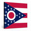Ohio State Flag - Art mural sur toile carrée-129930537