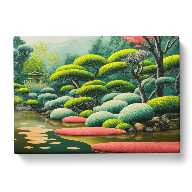 Japanese Garden Vol.4 - Wrapped Canvas, 50cm H x 76cm W x 3cm D