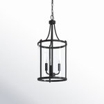 Cleveland 3-Light Sloped Ceiling Adaptable Lantern Chandelier