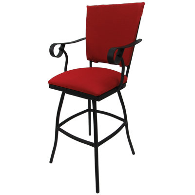 tabouret de bar 35" pour patio avec coussins d’extérieur spectateur Moynihan