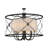 Nashwa Fabric Semi Flush Mount