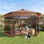 Tente pour abri de jardin 16x16FT avec moustiquaire-130827521